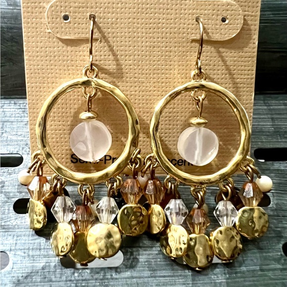 Lauren Ralph Lauren Women’s Textured Metal Hoop Earrings - Picture 3 of 13